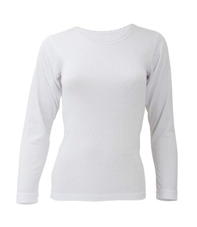 FLOSO - T-shirt thermique à manches longues - Femme (Blanc) - UTTHERM134