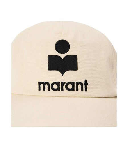 Casquette Motif/style Logo Contrasté Tyron Femme Écru Isabel Marant