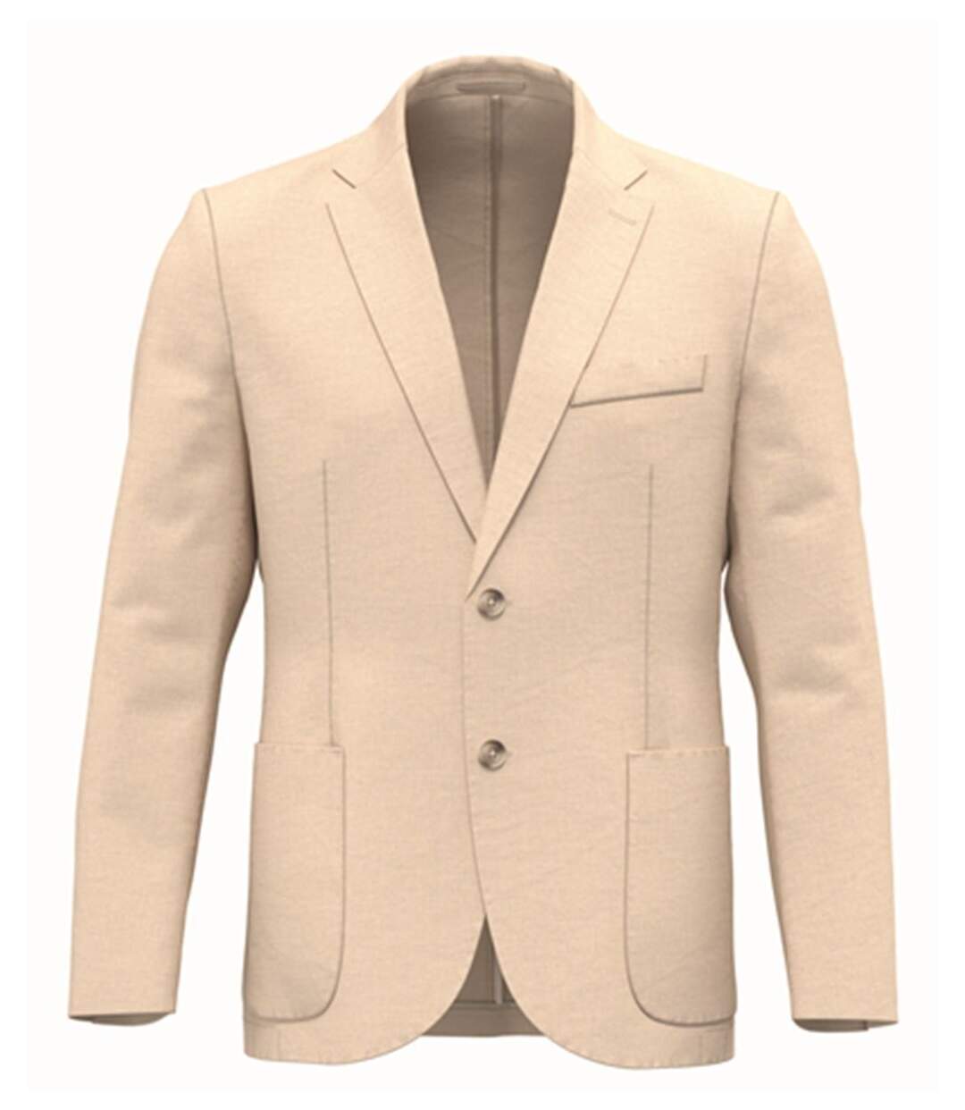 Veste blazer en lin - Homme - PATS600 - beige washed linen sand-1