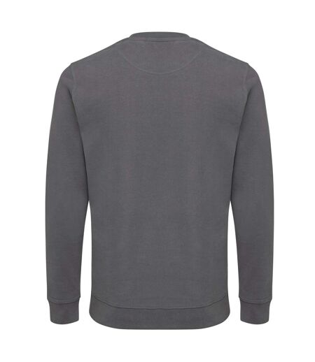 Unisex adult zion recycled cotton crew neck sweatshirt anthracite Iqoniq