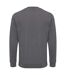Unisex adult zion recycled cotton crew neck sweatshirt anthracite Iqoniq-2