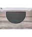 Tapis d'Entrée Demi-Lune Feuilles 45x75cm Gris-3