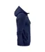 Mens Plain Full Zip Hoodie Dark Navy Printer-3