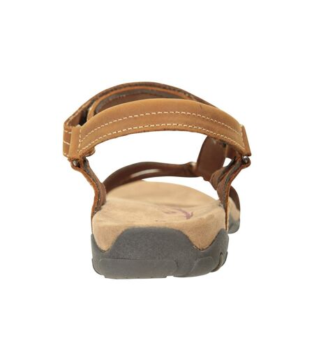 Womens/ladies kokomo nubuck sandals light brown Mountain Warehouse
