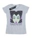 Disney - T-shirt MALEFICENT CROPPED HEAD - Femme (Gris chiné) - UTBI14744-1