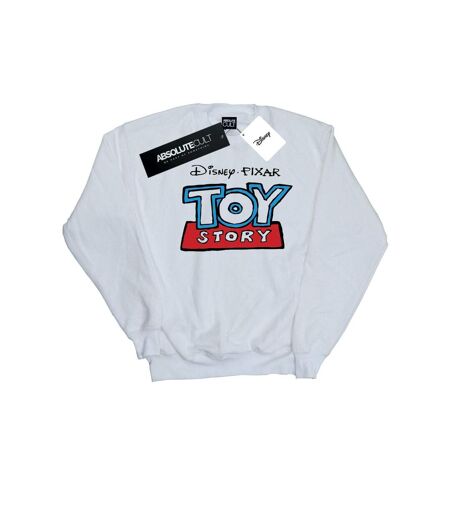 Disney Sweatshirt Womens/Ladies Toy Story Cartoon Logo (Blanc) - UTBI42221