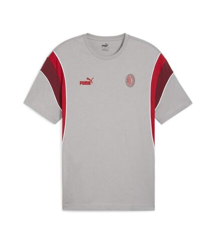 AC Milan T-shirt Gris/Bordeaux Homme Puma Ftblarchive - L