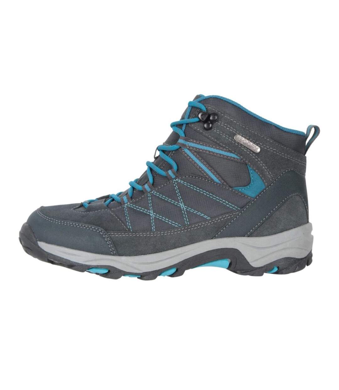 Womens/ladies Rapid Suede Waterproof Hiking Boots Grey Mountain Warehouse-3