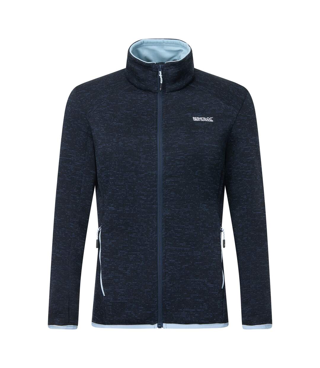 Womens/ladies Newhill Full Zip Fleece Jacket Navy Skyway Regatta-2