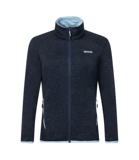 Womens/ladies Newhill Full Zip Fleece Jacket Navy Skyway Regatta