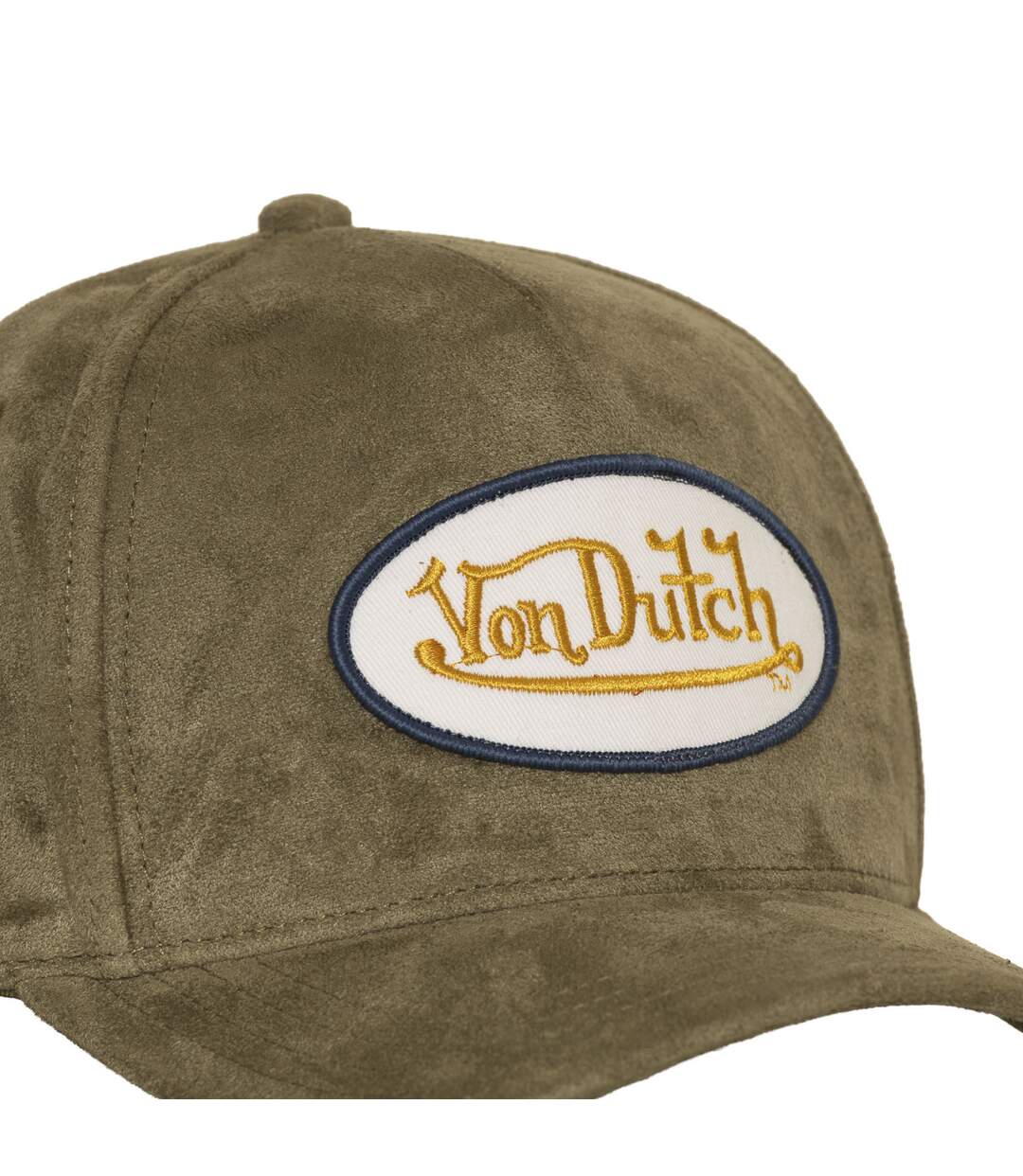 Casquette trucker en suédine avec filet et écusson fourrure Fur Vondutch-3