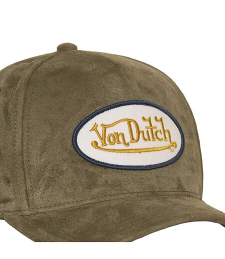 Casquette trucker en suédine avec filet et écusson fourrure Fur Vondutch