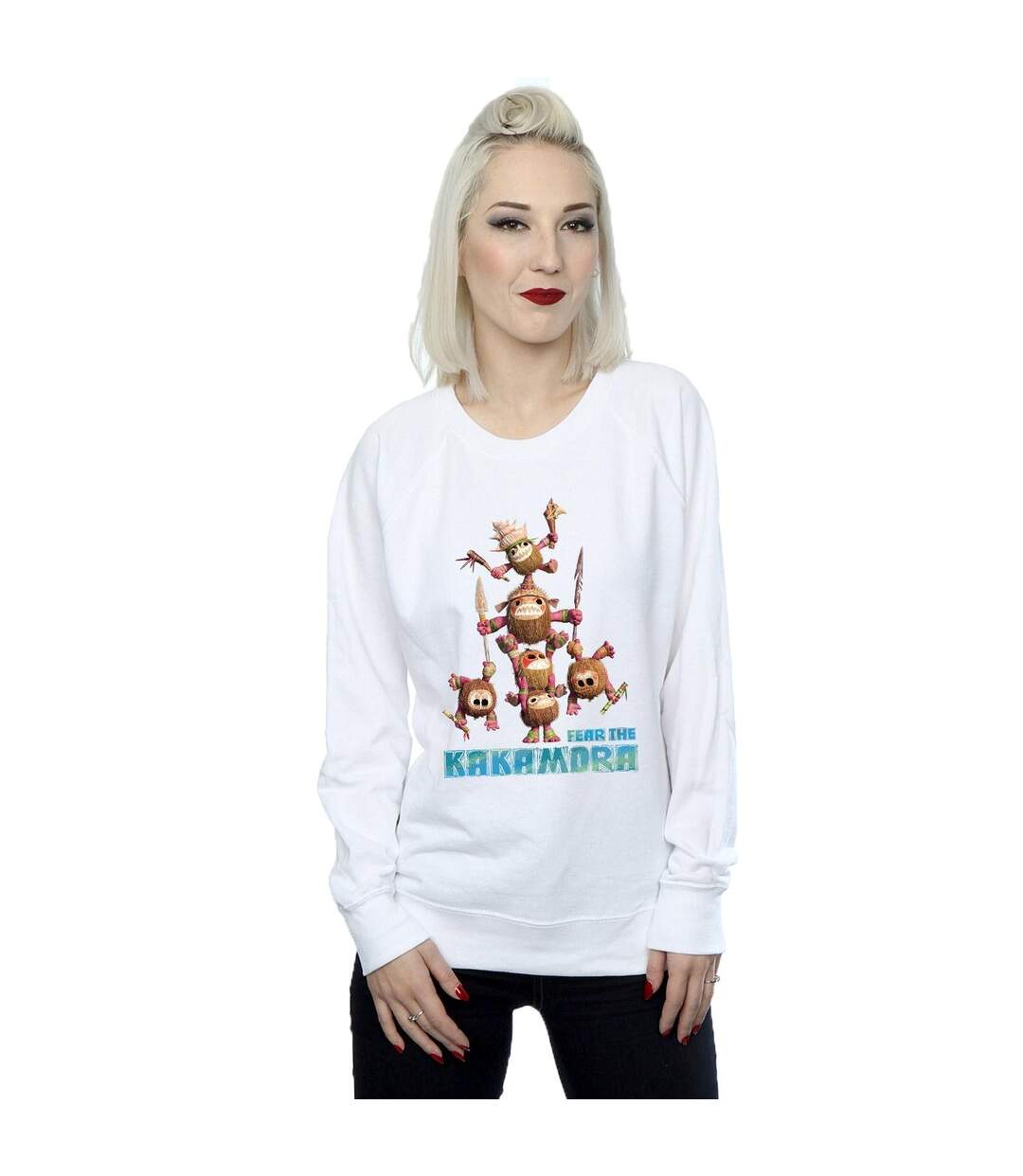 Disney Sweatshirt Moana Fear The Kakamora - Femmes/Dames (Blanc) - UTBI29438-2
