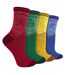 4 Pack Novelty Harry Potter Houses Socks for Men and Women-1