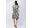 Robe courte encolure cache-cœur MARIKA motif fleur de lotus Coton Du Monde-4