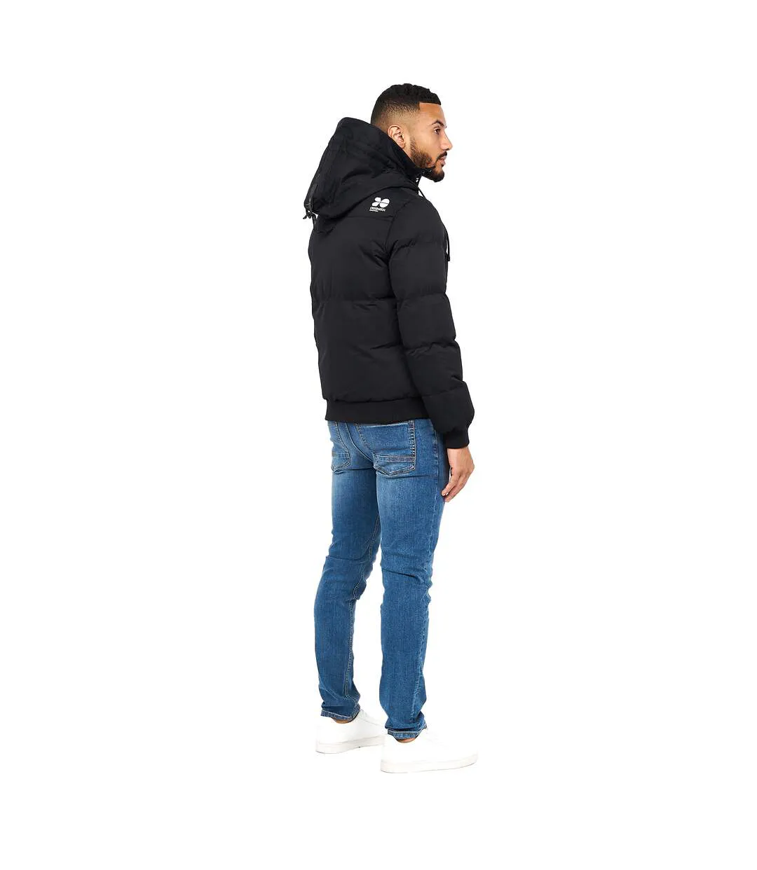 Mens Milwaka Jacket Black Crosshatch-3