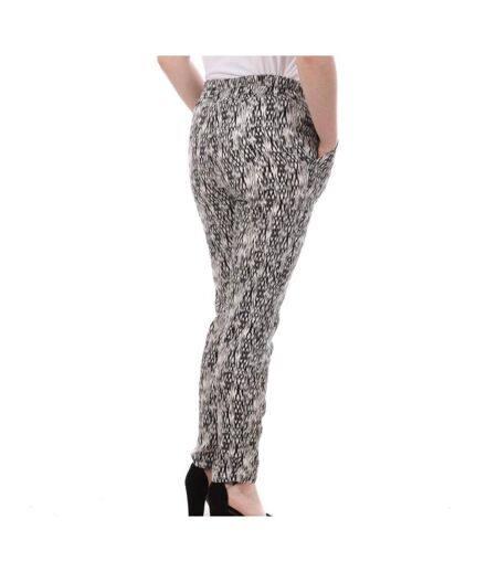 Pantalon Blanc/Noir Imprimé Femme Vero Moda Easy - M