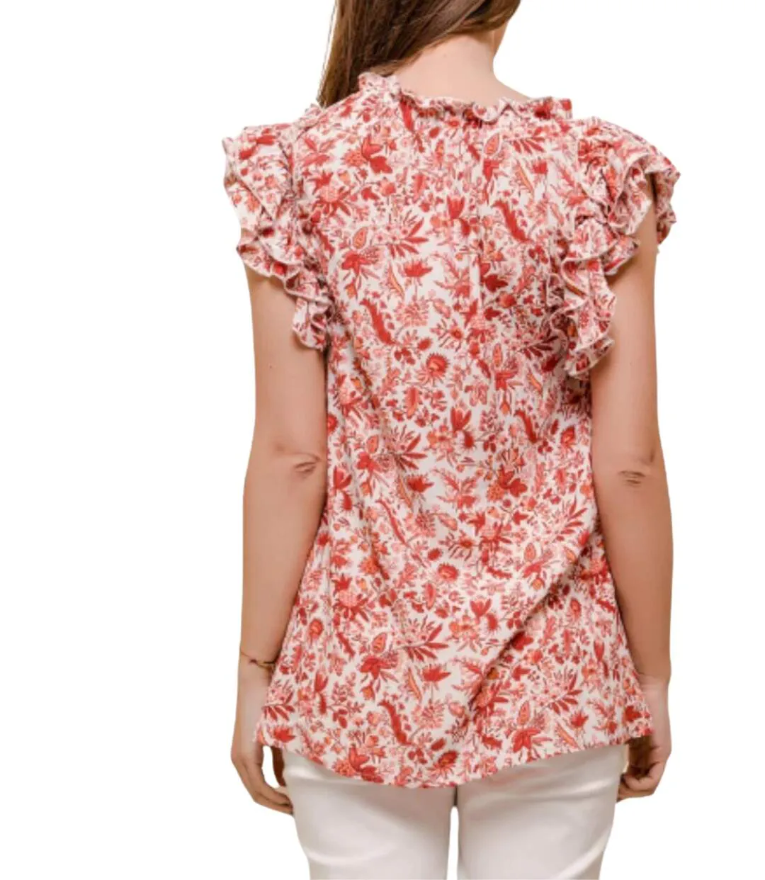 Tee shirt femme sans manche motifs liberty - Fraicheur et de modernité-2
