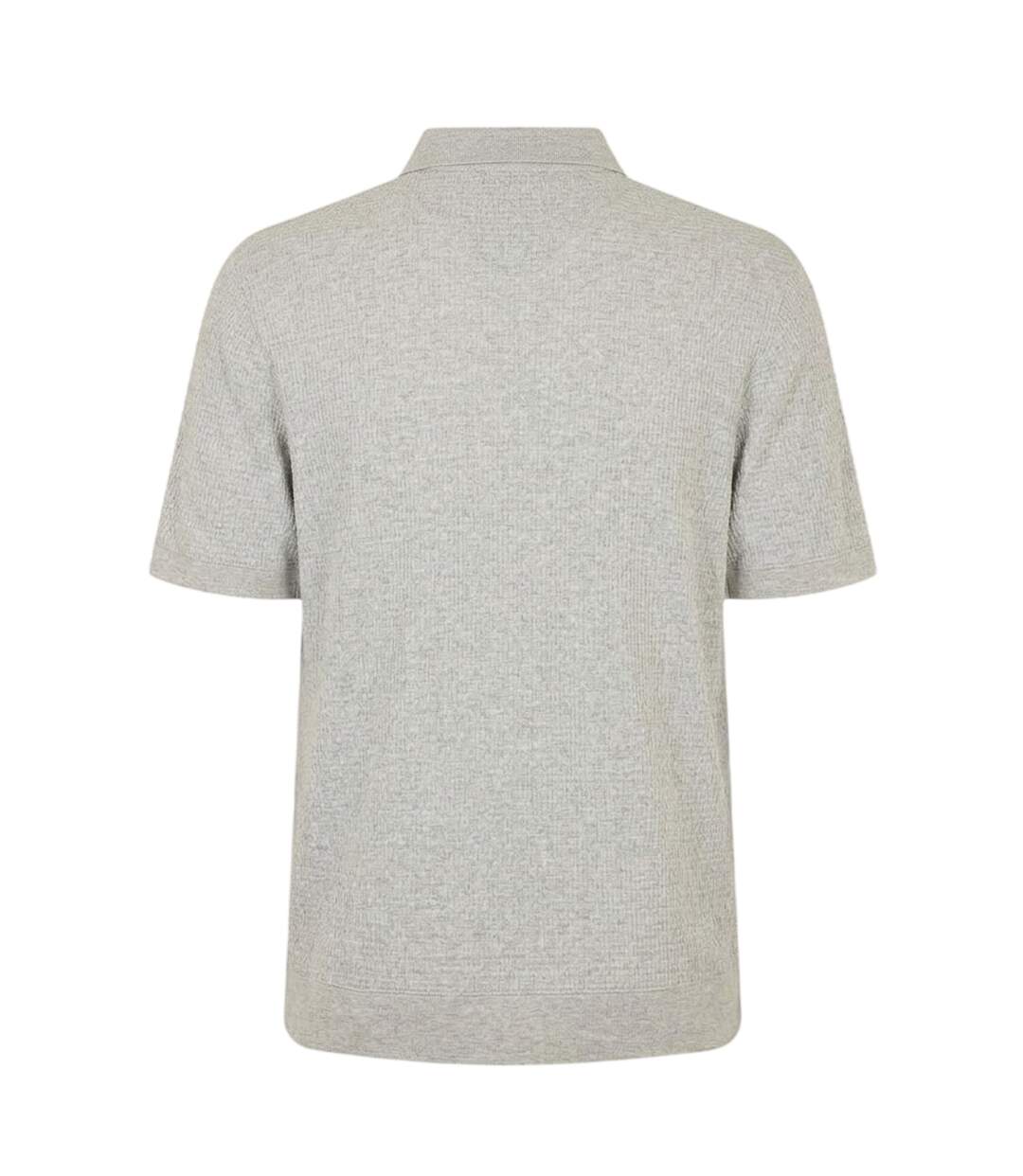 Mens Textured Short-sleeved Shirt Light Grey Ted Baker-2