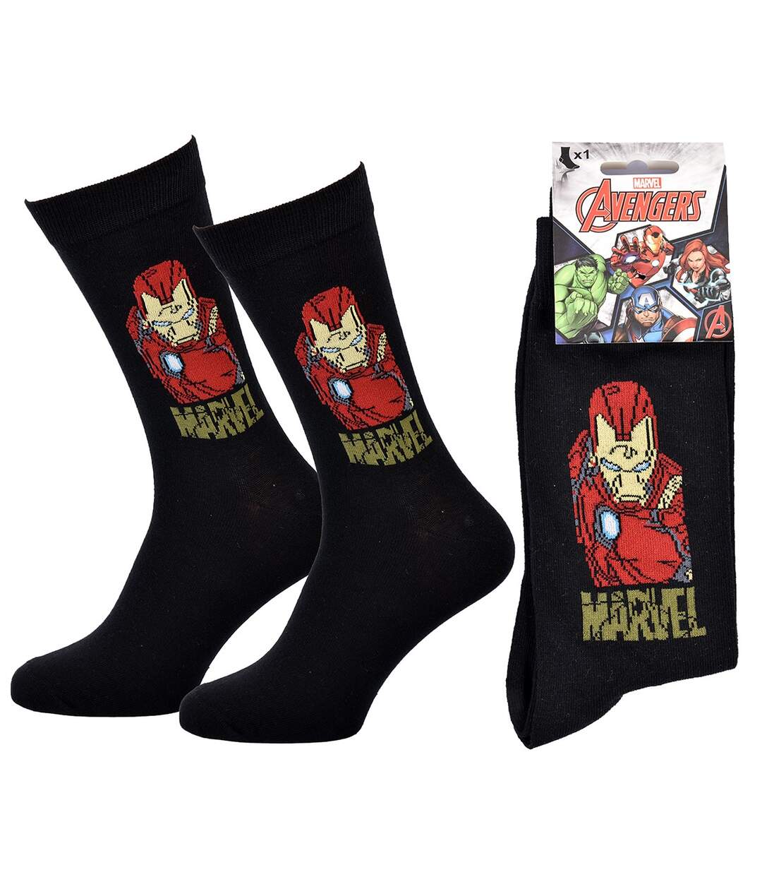 Chaussettes Pack Cadeaux Homme SUPERHEROS IRON24-3