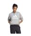 Sweat À Capuche Avec Cordons Badge Of Sport Femme Gris Chiné Chiné Adidas-4