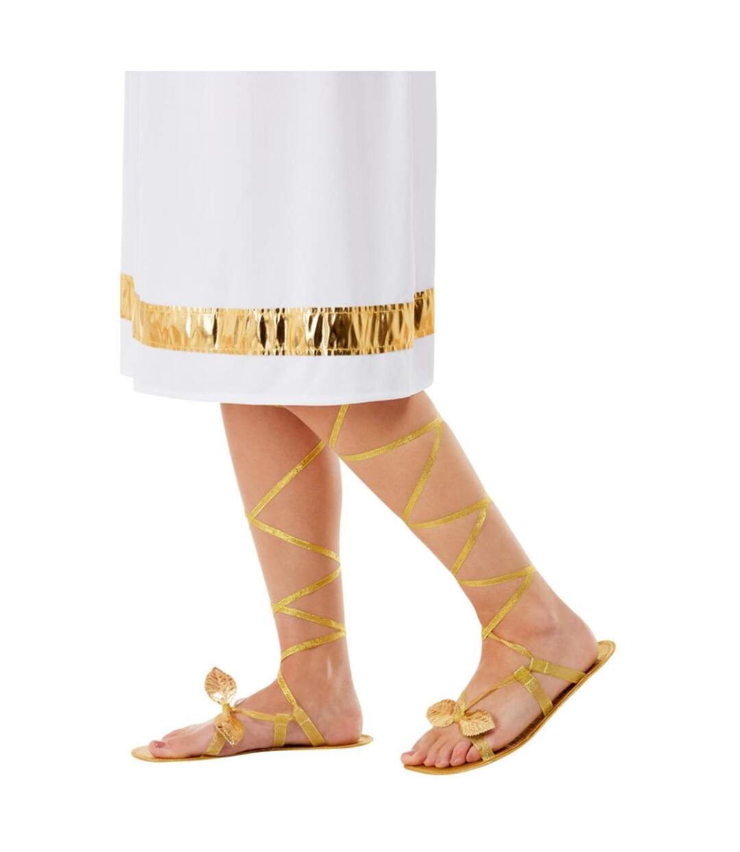 Sandales grecian femme jaune or Smiffys-1