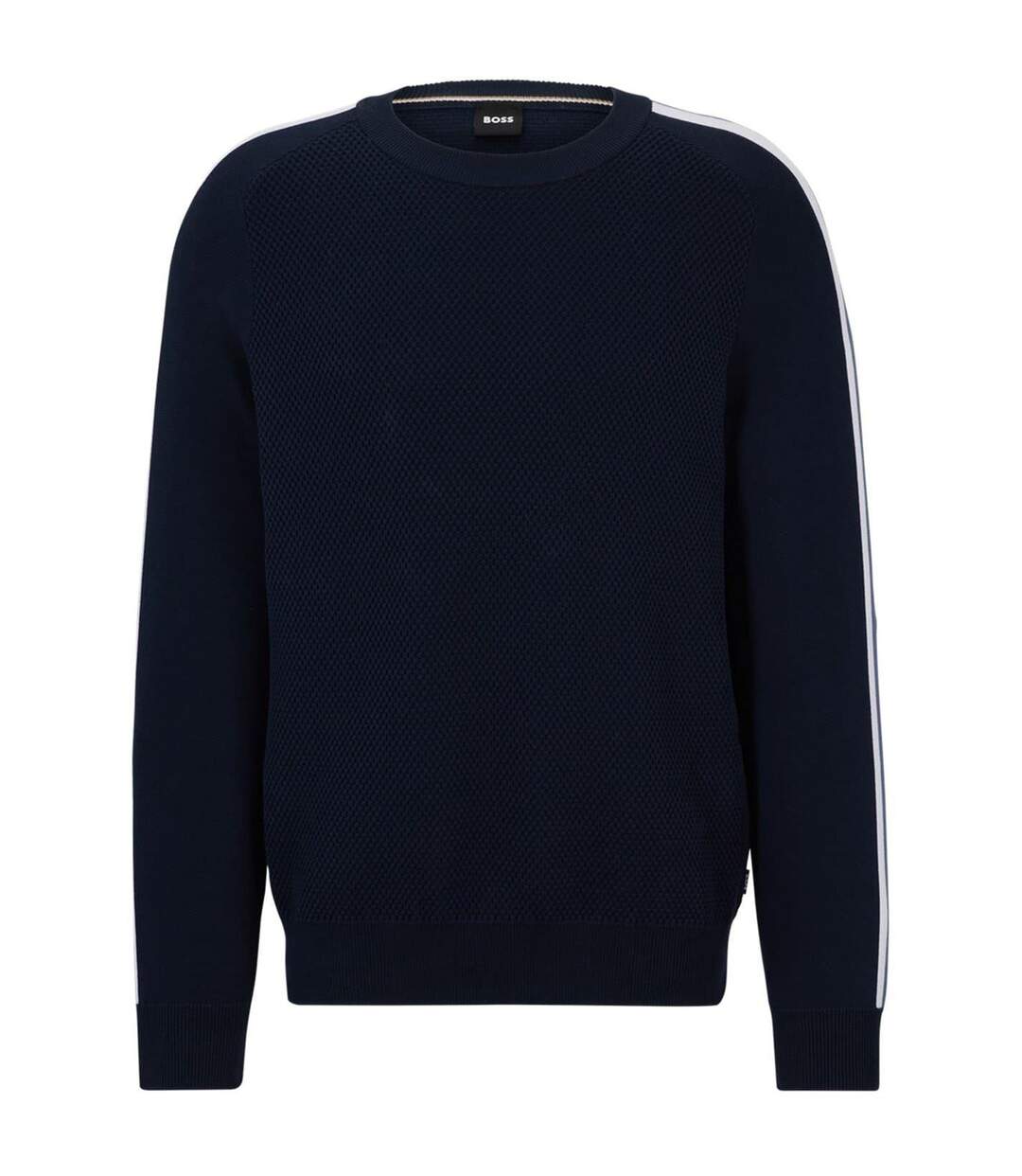 Pull Manches Longues Homme Bleu Foncé Boss-1