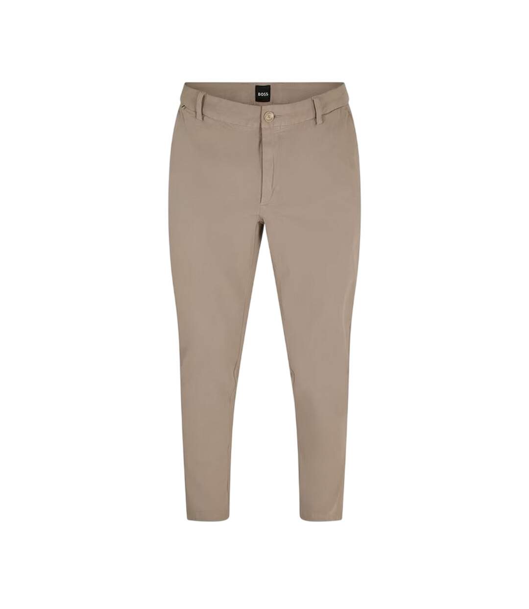 Mens H-kane1 Straight Leg Trousers Beige Boss-1