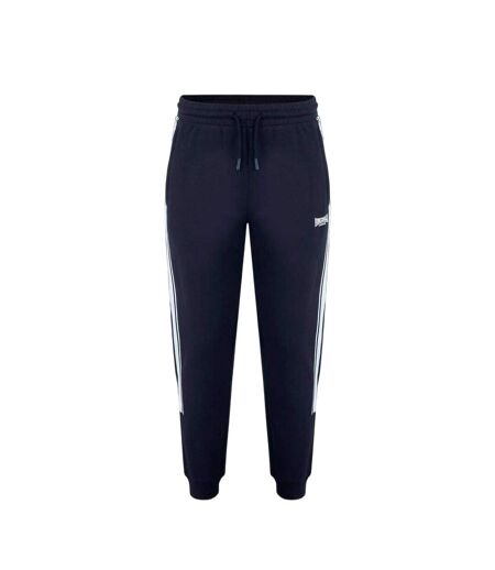 Mens Logo Ribbed Cuff Slim Joggers Black Lonsdale
