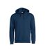 Unisex Adult Basic Hoodie Dark Navy Clique-1