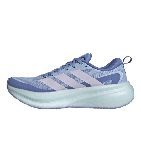 Womens/ladies Supernova Glide Shoes Glow Blue Adidas