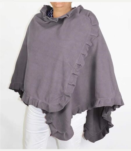 Châle / Étole Femme en Polaire Gris (Modèle Chale1G)