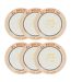 Lot de 6 Assiettes à Pâtes Della Pasta 22cm Multicolore-2