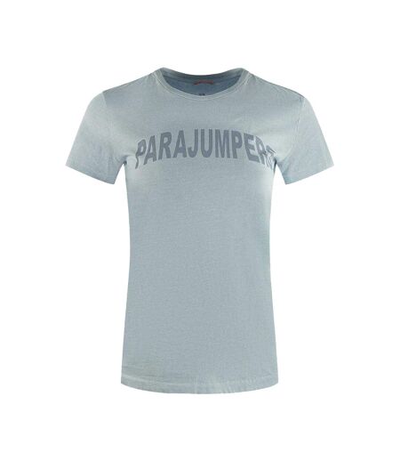 Unisex Adult Brand Logo T-shirt Blue Parajumpers