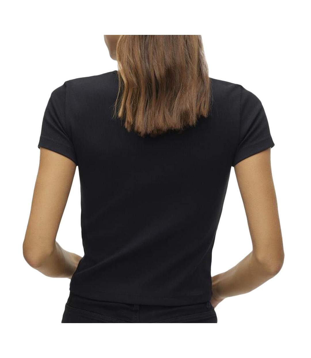 T-shirt noir femme vero moda chloe - xxl-2