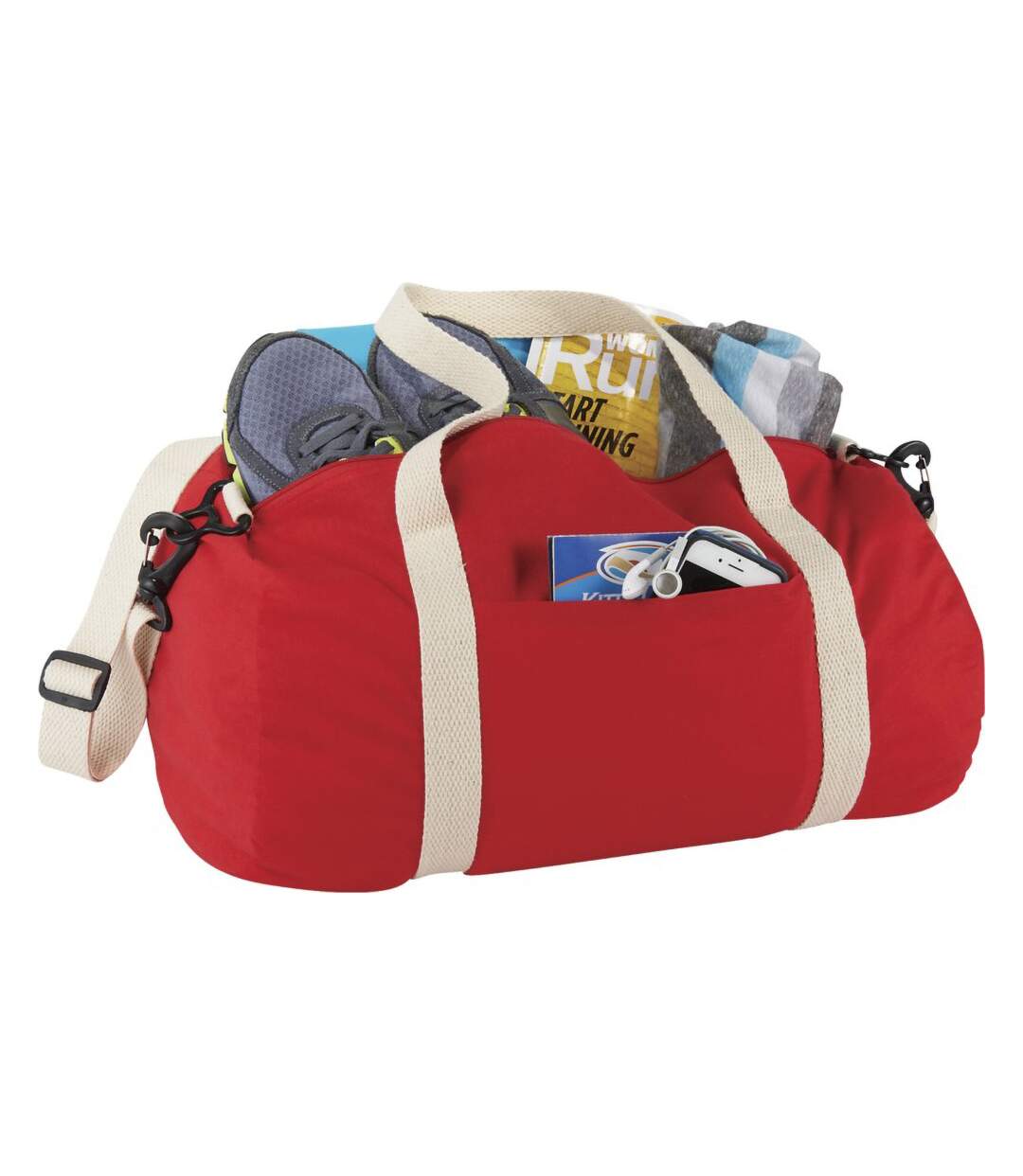 Sac de voyage the cotton barrel mixte 45 x 25 x 25 cm rouge Bullet-3