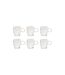 Lot de 6 Mugs en Verre Lorène 30cl Transparent-1