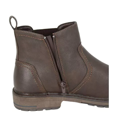 Bottines Chelsea Homme Marron Foncé Route 21