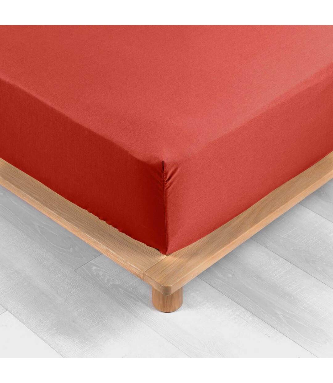 Drap Housse Percaline 160x200cm Tomette-2