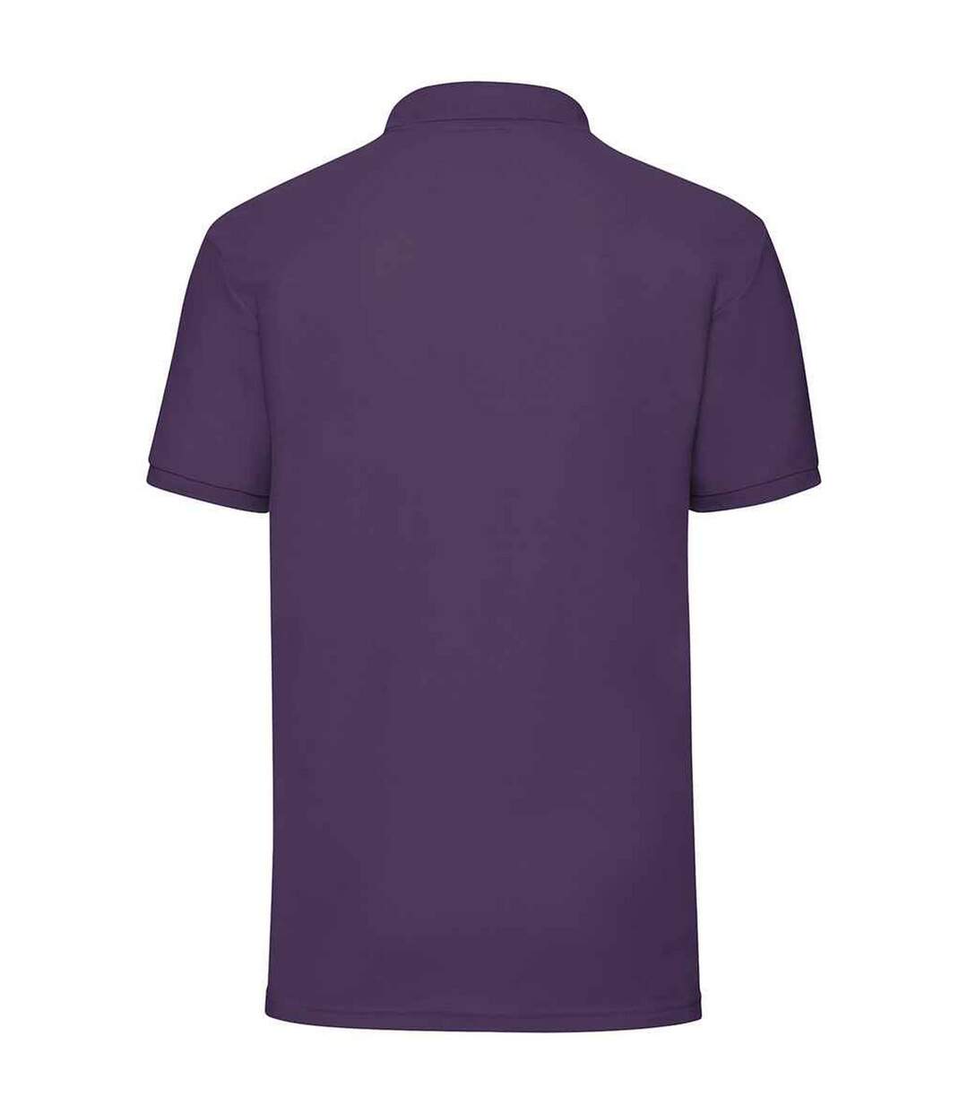 Mens pique polo shirt purple Fruit of the Loom-2