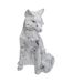 Statuette Déco Origami Renard 25cm Blanc-1