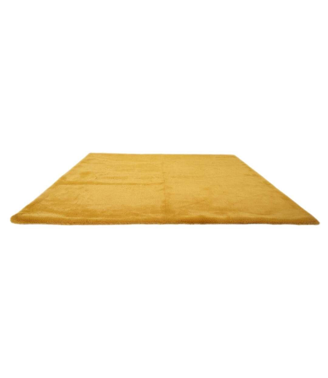Tapis Imitation Fourrure Fin 120x170cm Moutarde-2