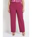 Pantalon fluide large maille stretch unie-1