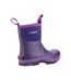 Womens/ladies Blaze Neoprene Wellington Boots Purple Cotswold-2