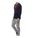 Long-sleeved, round-neck pajamas for men, model A0CHI. Comfort and warmth at night.