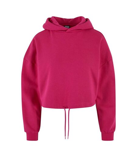 Sweat Court À Capuche Femme Rose Vif Urban Classics