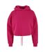 Sweat Court À Capuche Femme Rose Vif Urban Classics-1