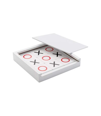 Deluxe noughts & crosses game 2.7cm x 14.4cm x 14.4cm white XD Collection