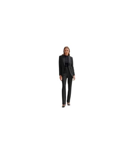 Pantalon Motif/style Texturé Tubeka Femme Noir Boss