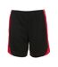 SOLS Mens Olimpico Soccer Shorts (Black/Red)